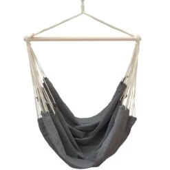 Hängesessel 185x130cm In Grau -Freien Gartenserien Geschäft amanka hangesessel 185x130cm in grau 4