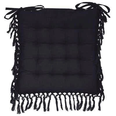 Stuhlkissen In Schwarz 3 Stuhlkissen In Schwarz