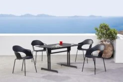 Best Stapelsessel "Luna" In Anthrazit -Freien Gartenserien Geschäft best stapelsessel luna in anthrazit 2