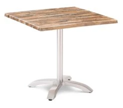 Best Tisch "Maestro" In Silber/Maracaibo - (L) 80 X (B) 80 Cm