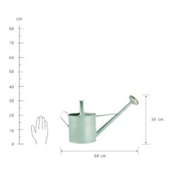 Gießkanne 8l ZINC In Pastellgrün -Freien Gartenserien Geschäft butlers giesskanne 8l zinc in pastellgrun 2