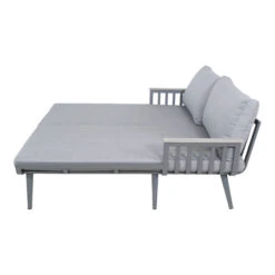 Garten Doppelliege AMALFI In Grau -Freien Gartenserien Geschäft gmd living garten doppelliege amalfi in grau 3