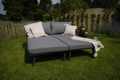 Garten Doppelliege AMALFI In Grau -Freien Gartenserien Geschäft gmd living garten doppelliege amalfi in grau 6