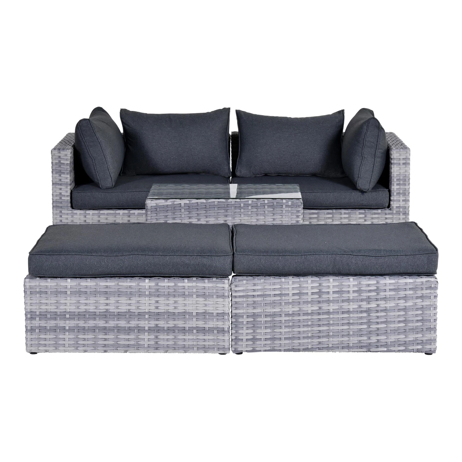 Gartenmöbel Lounge Set GARDA In Farbe Cloudy Grey 6 Gartenmöbel Lounge Set GARDA In Farbe Cloudy Grey – Bild 4