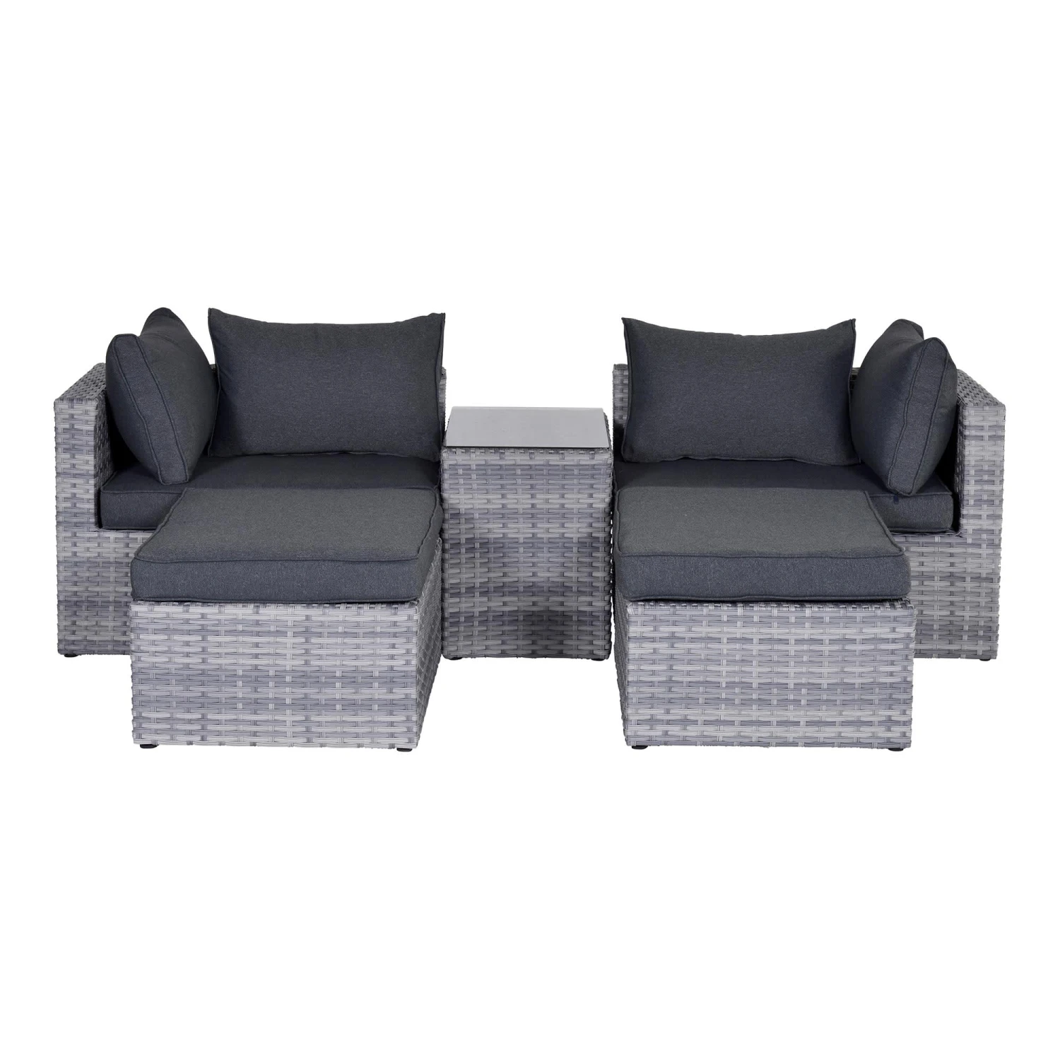 Gartenmöbel Lounge Set GARDA In Farbe Cloudy Grey 3 Gartenmöbel Lounge Set GARDA In Farbe Cloudy Grey