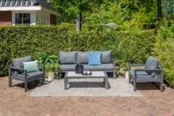 Gartenmöbel Sitzgruppe, Loungemöbel Set ZION In Farbe Schwarz -Freien Gartenserien Geschäft gmd living gartenmobel sitzgruppe loungemobel set zion in farbe schwarz 3