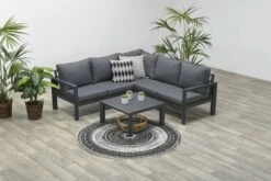 Gartenmöbel Sitzgruppe, Loungeset Eckgruppe ZION In Farbe Grau -Freien Gartenserien Geschäft gmd living gartenmobel sitzgruppe loungeset eckgruppe zion in farbe grau 3