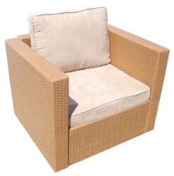Gartensessel VARIOFLEX V4 Mit Kissen In Farbe Hellbraun
