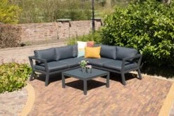 Lounge Sitzgruppe Set COLORADO In Farbe Gestell Schwarz / Polster Schwarz 11 Lounge Sitzgruppe Set COLORADO In Farbe Gestell Schwarz / Polster Schwarz -Freien Gartenserien Geschäft gmd living lounge sitzgruppe set colorado in farbe gestell schwarz polster schwarz 3