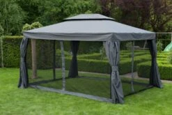 Freien Gartenserien Geschäft -Freien Gartenserien Geschäft gmd living premium pavillon pronto m insektenschutz in farbe dunkelgrau 1