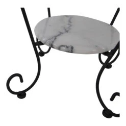 Runder Beistelltisch MARMOR In Weiß -Freien Gartenserien Geschäft gmd living runder beistelltisch marmor in weiss 2