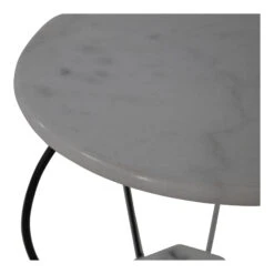 Runder Beistelltisch MARMOR In Weiß -Freien Gartenserien Geschäft gmd living runder beistelltisch marmor in weiss 3