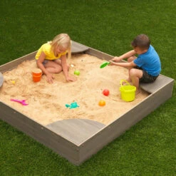 KidKraft Sandkasten Für Den Garten, Grau -Freien Gartenserien Geschäft kidkraft sandkasten fur den garten grau 7