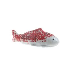 Teichdeko Fisch Für Aquarium Schwimmend Porzellan L: 10cm In Weiß, Rot -Freien Gartenserien Geschäft marelida teichdeko fisch fur aquarium schwimmend porzellan l 10cm in weiss rot 2