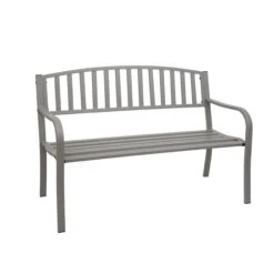 Gartenbank F43 2-Sitzer, Grau