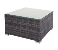 Poly-Rattan Garnitur F57, Grau, Kissen Dunkelgrau Mit Deko-Kissen -Freien Gartenserien Geschäft mcw poly rattan garnitur f57 grau kissen dunkelgrau mit deko kissen 5