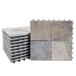 Steinfliese E18, Granit Bunt