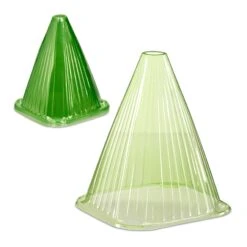 10 X Pflanzenhut In Grün - (B)19 X (H)22 X (T)19 Cm -Freien Gartenserien Geschäft relaxdays 10 x pflanzenhut in grun b 19 x h 22 x t 19 cm 7