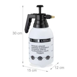 10x Pumpsprühflasche In Schwarz - 1,5 L -Freien Gartenserien Geschäft relaxdays 10x pumpspruhflasche in schwarz 1 5 l 3