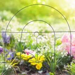 5x Beetzaun In Grün - (H)34,5 Cm 10 5x Beetzaun In Grün - (H)34,5 Cm -Freien Gartenserien Geschäft relaxdays 5x beetzaun in grun h 34 5 cm 1