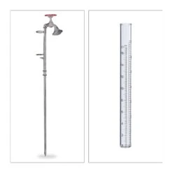 8 X Regenmesser Wasserhahn In Grau