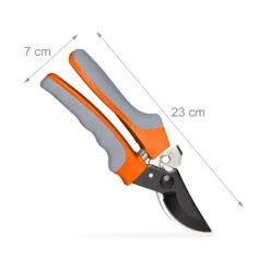 Gartenschere In Grau/ Orange -Freien Gartenserien Geschäft relaxdays gartenschere in grau orange 3