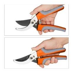 Gartenschere In Grau/ Orange -Freien Gartenserien Geschäft relaxdays gartenschere in grau orange 5