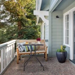 Gartentisch "Holzoptik" In Schwarz - (B)61 X (H)75 X (T)61 Cm -Freien Gartenserien Geschäft relaxdays gartentisch holzoptik in schwarz b 61 x h 75 x t 61 cm 4