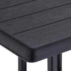 Gartentisch "Holzoptik" In Schwarz - (B)61 X (H)75 X (T)61 Cm -Freien Gartenserien Geschäft relaxdays gartentisch holzoptik in schwarz b 61 x h 75 x t 61 cm 5