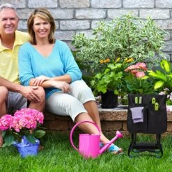 Kniebank Garten In Schwarz - (B)60 X (H)50 X (T)27,5 Cm -Freien Gartenserien Geschäft relaxdays kniebank garten in schwarz b 60 x h 50 x t 27 5 cm 2