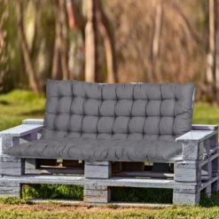 Stuhlkissen In Grau - (B)118 X (H)7 X (T)50 Cm 14 Stuhlkissen In Grau - (B)118 X (H)7 X (T)50 Cm -Freien Gartenserien Geschäft relaxdays stuhlkissen in grau b 118 x h 7 x t 50 cm 4