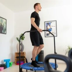 Trampolin In Blau/Schwarz - (B)102 X (H)121 X (T)102 Cm -Freien Gartenserien Geschäft relaxdays trampolin in blau schwarz b 102 x h 121 x t 102 cm 5