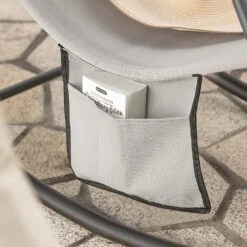 Schaukelliege In Hellgrau - (B)145 X (H)84 X (T)57cm -Freien Gartenserien Geschäft sobuy schaukelliege in hellgrau b 145 x h 84 x t 57cm 5