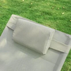 Swingliege In Beige - (B)150 X (H)63 X (T)87cm -Freien Gartenserien Geschäft sobuy swingliege in beige b 150 x h 63 x t 87cm 5