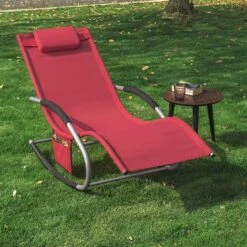 Swingliege In Rot - (B)150 X (H)63 X (T)87cm 9 Swingliege In Rot - (B)150 X (H)63 X (T)87cm -Freien Gartenserien Geschäft sobuy swingliege in rot b 150 x h 63 x t 87cm 1