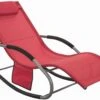 Swingliege In Rot - (B)150 X (H)63 X (T)87cm 2 Swingliege In Rot - (B)150 X (H)63 X (T)87cm -Freien Gartenserien Geschäft sobuy swingliege in rot b 150 x h 63 x t 87cm