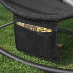 Swingliege In Schwarz - (B)150 X (H)63 X (T)87cm -Freien Gartenserien Geschäft sobuy swingliege in schwarz b 150 x h 63 x t 87cm 4