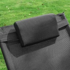 Swingliege In Schwarz - (B)150 X (H)63 X (T)87cm -Freien Gartenserien Geschäft sobuy swingliege in schwarz b 150 x h 63 x t 87cm 5